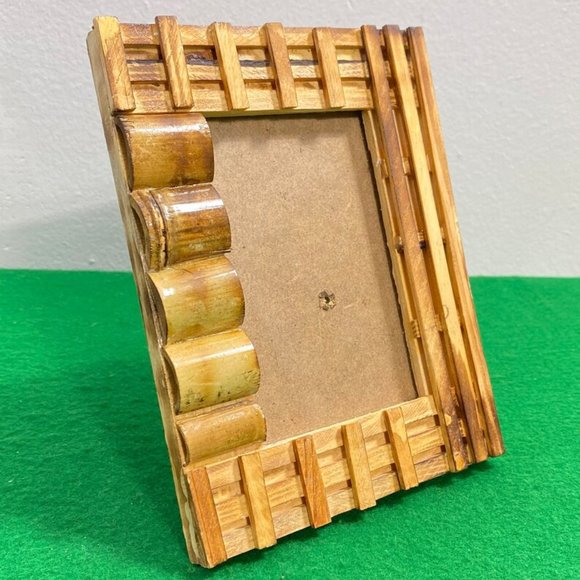 Vintage Handmade Wood Frame - Handmade Wooden Picture Frame - Picture Frames - S - Picture 2 of 9